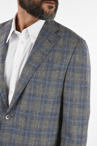 drop 6R side vent patch pocket tartan 2-button GATE blazer