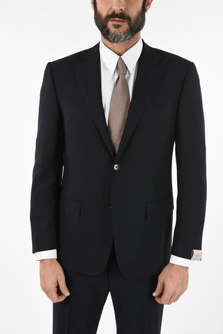 side vent tone-on-tone pinstriped drop 6R 2-button MANTUA suit