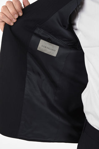 side vent tone-on-tone pinstriped drop 6R 2-button MANTUA suit