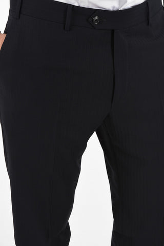 side vent tone-on-tone pinstriped drop 6R 2-button MANTUA suit