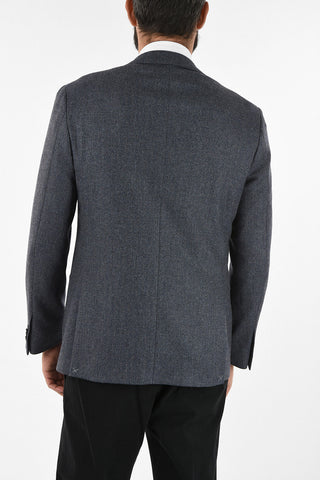 plain herringbone drop 6R side vent patch pocket 2-button GATE blazer
