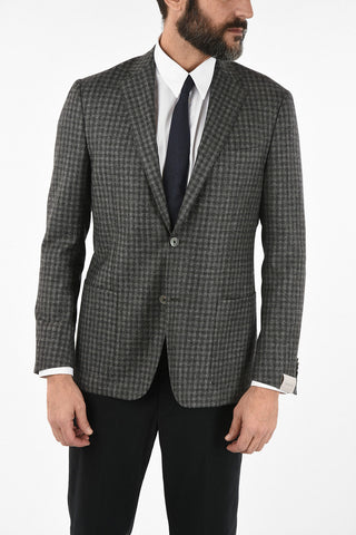gun club check drop 6R side vent patch pocket 2-button GATE blazer
