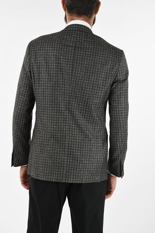 gun club check drop 6R side vent patch pocket 2-button GATE blazer