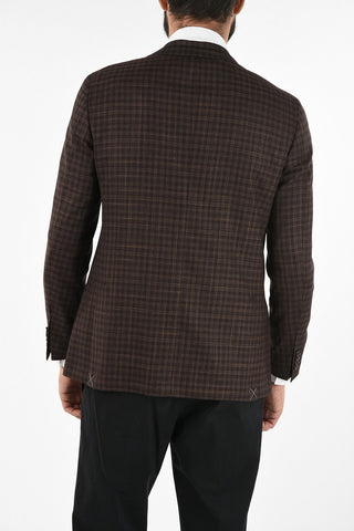 CC COLLECTION gun club check drop 6R side vent 2-button RIGHT blazer