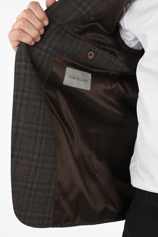 check drop 6R side vent 2-button GATE blazer