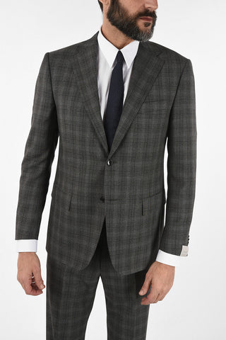 drop 6R side vent patch pocket tartan 2-button MANTUA Suit