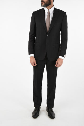 side vent Tone-on-tone check drop 6R 2-button MANTUA suit