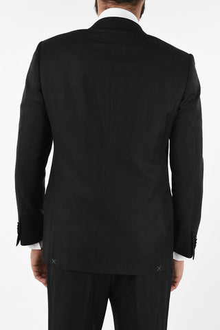 side vent Tone-on-tone check drop 6R 2-button MANTUA suit