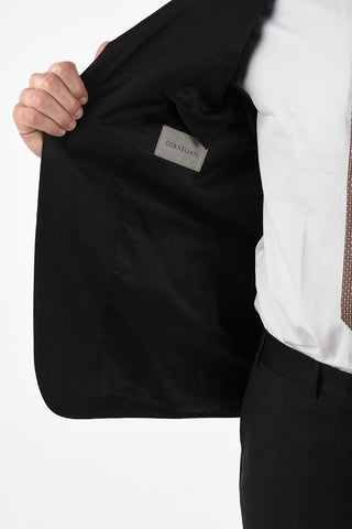 side vent Tone-on-tone check drop 6R 2-button MANTUA suit