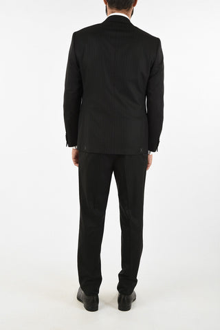 CC COLLECTION side vent pinstriped drop 7R 2-button RIGHT suit
