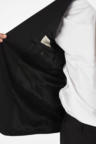 CC COLLECTION side vent pinstriped drop 7R 2-button RIGHT suit