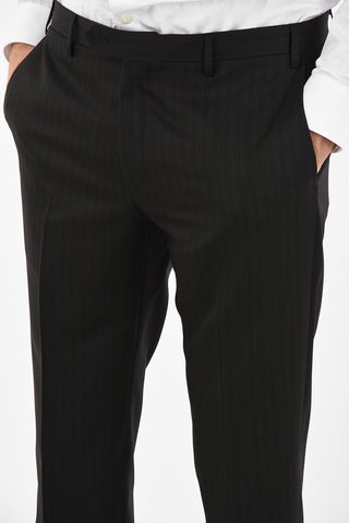 CC COLLECTION side vent pinstriped drop 7R 2-button RIGHT suit