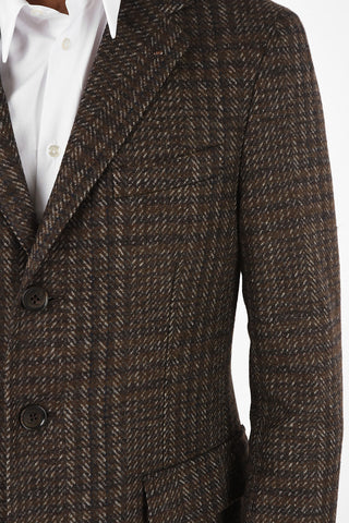 CC COLLECTION three-quarter length 3-button chesterfield coat