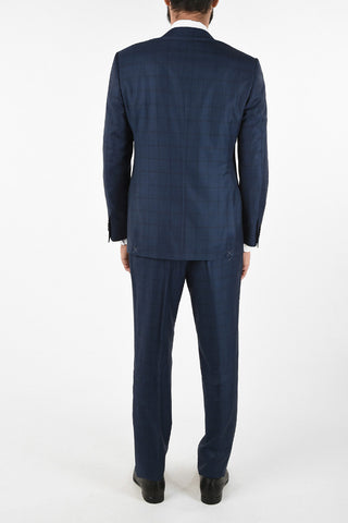 side vent Tone-on-tone check drop 6R 2-button MANTUA suit