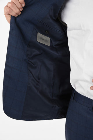 side vent Tone-on-tone check drop 6R 2-button MANTUA suit