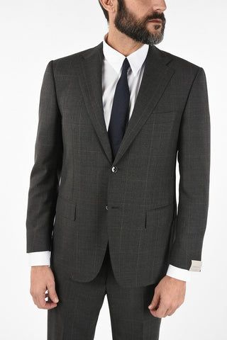 side vent windowpane check drop 6R 2-button MANTUA suit