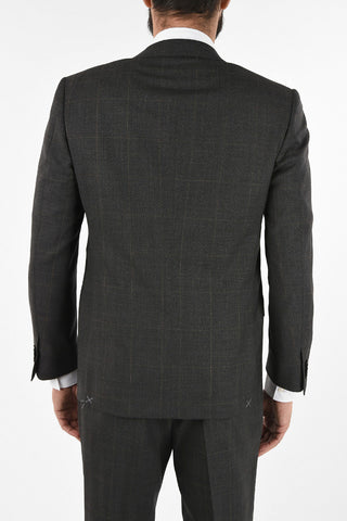 side vent windowpane check drop 6R 2-button MANTUA suit