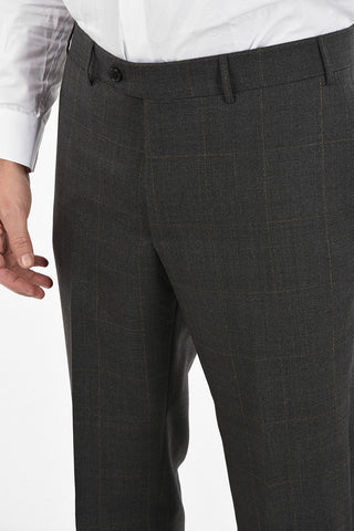side vent windowpane check drop 6R 2-button MANTUA suit