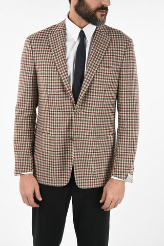 gun club check drop 6R side vent patch pocket 2-button GATE blazer