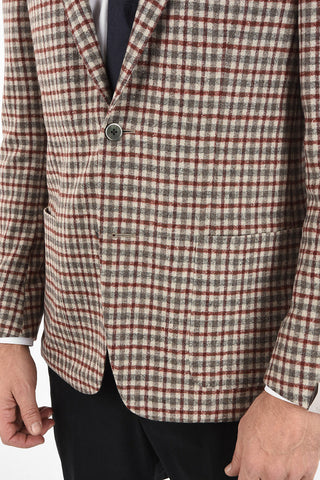 gun club check drop 6R side vent patch pocket 2-button GATE blazer