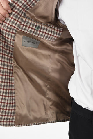 gun club check drop 6R side vent patch pocket 2-button GATE blazer