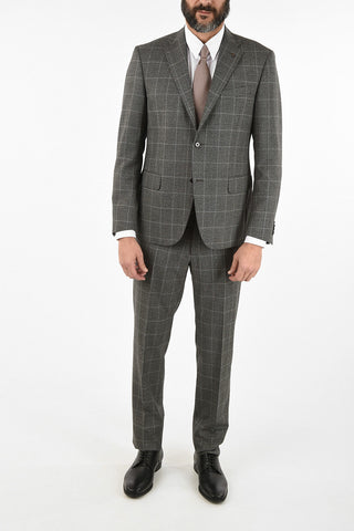 CC COLLECTION side vent windowpane check drop 7R 2-button RIGHT suit