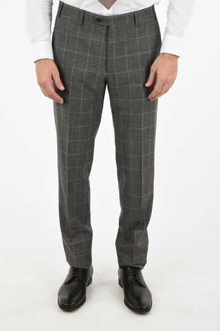 CC COLLECTION side vent windowpane check drop 7R 2-button RIGHT suit