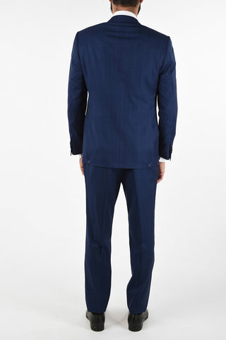 side vent windowpane check drop 6R 2-button MANTUA suit