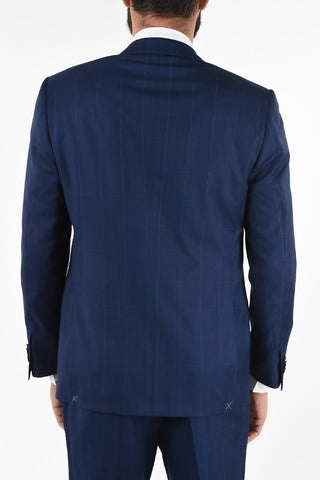 side vent windowpane check drop 6R 2-button MANTUA suit