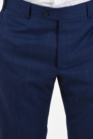 side vent windowpane check drop 6R 2-button MANTUA suit
