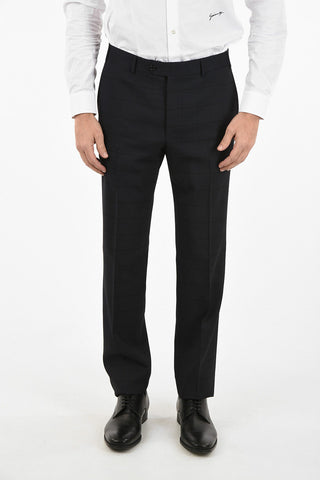 side vent Tone-on-tone windowpane check drop 6R 2-button MANTUA suit