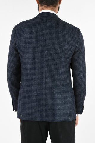 CC COLLECTION houndstooth drop 6R side vent 2-button RIGHT blazer