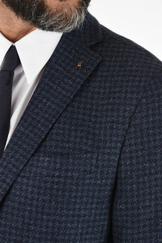 CC COLLECTION houndstooth drop 6R side vent 2-button RIGHT blazer
