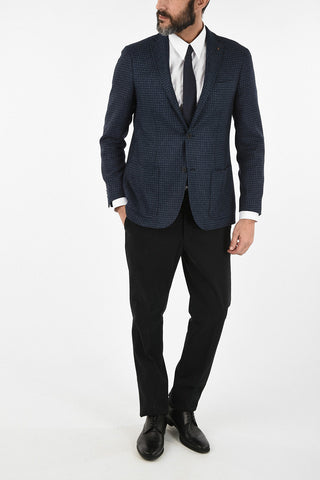 CC COLLECTION houndstooth drop 6R side vent 2-button RIGHT blazer