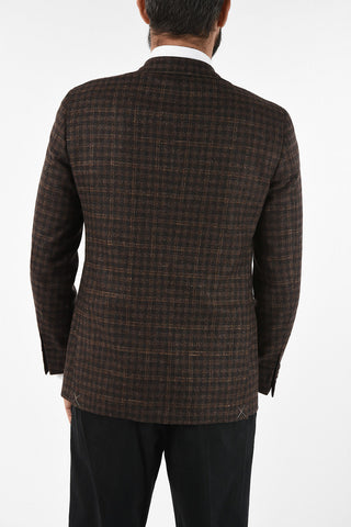 CC COLLECTION check drop 6R side vent notch lapel RIGHT blazer