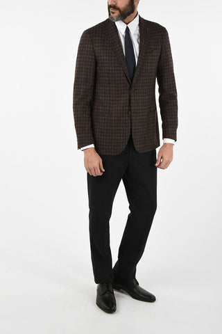 CC COLLECTION check drop 6R side vent notch lapel RIGHT blazer