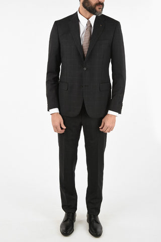 CC COLLECTION side vent chalk windowpane check drop 7R 2-button RIGHT suit