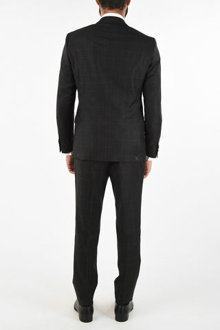 CC COLLECTION side vent chalk windowpane check drop 7R 2-button RIGHT suit