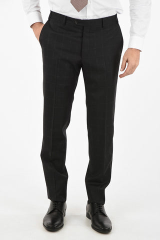 CC COLLECTION side vent chalk windowpane check drop 7R 2-button RIGHT suit