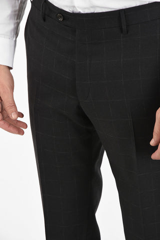CC COLLECTION side vent chalk windowpane check drop 7R 2-button RIGHT suit