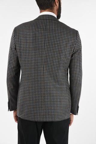 gun club check drop 6R side vent patch pocket 2-button GATE blazer
