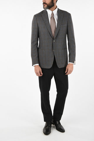 gun club check drop 6R side vent patch pocket 2-button GATE blazer