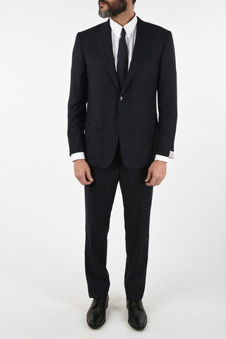 side vent drop 6R Chalk check 2-button MANTUA suit