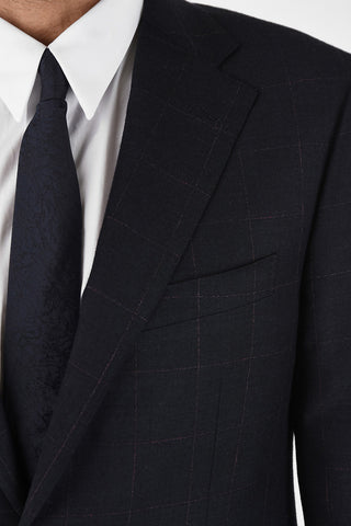 side vent drop 6R Chalk check 2-button MANTUA suit