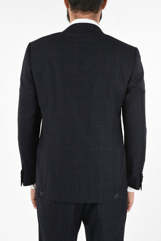 side vent drop 6R Chalk check 2-button MANTUA suit