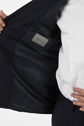 side vent drop 6R Chalk check 2-button MANTUA suit