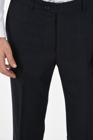 side vent drop 6R Chalk check 2-button MANTUA suit