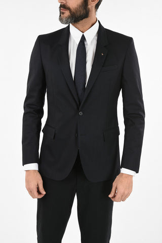 CC COLLECTION drop 8R side vent notch lapel 2-button RE blazer