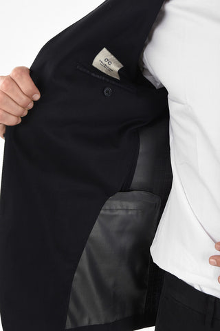 CC COLLECTION drop 8R side vent notch lapel 2-button RE blazer
