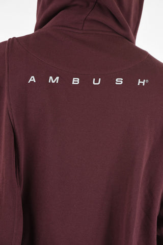 Deconstructed Printed Hoodie